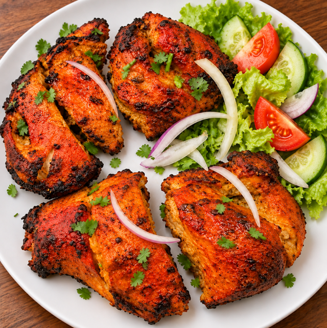 Full BBQ Chicken skewer.