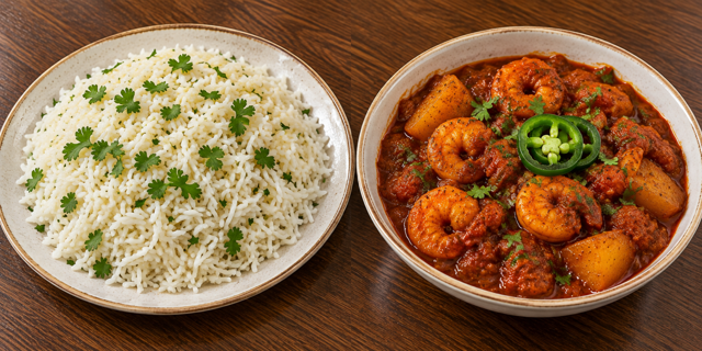 Shrimp Vindaloo.