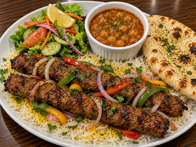 Beef Seekh Kabob.