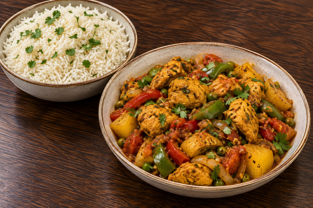 Chicken Jalfrezi.