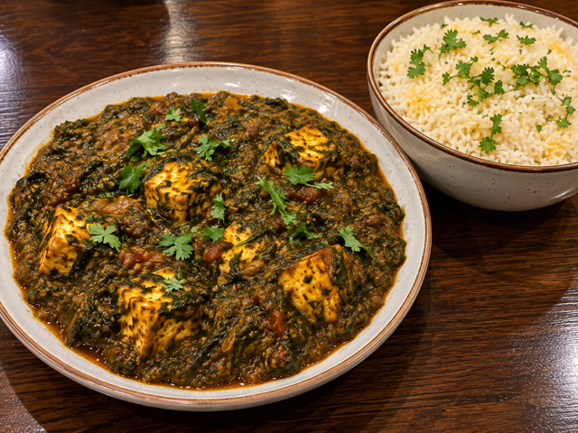 Saag Paneer.