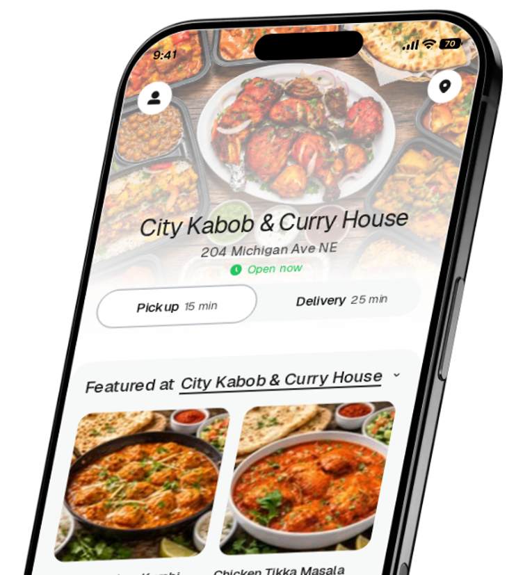 City Kabob & Curry House app preview