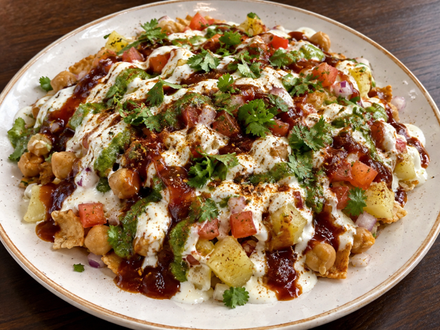 Aloo Papri Chaat.