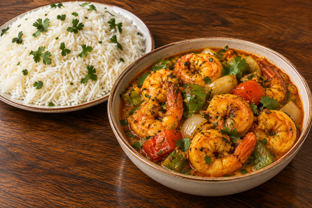 Shrimp Kadai.