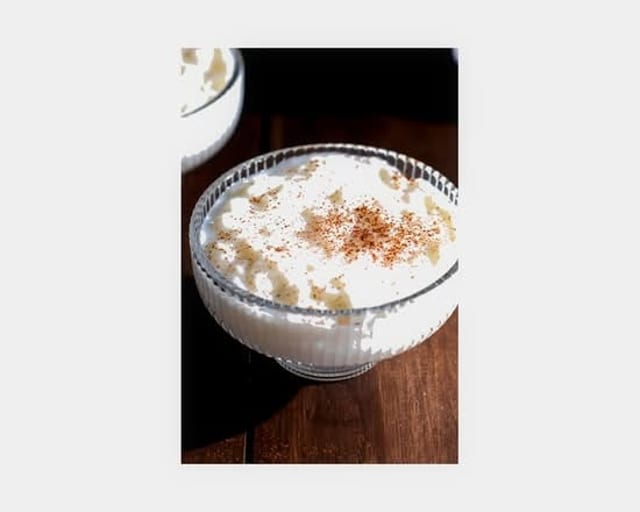 Rice pudding.