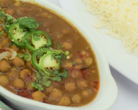 Chana Masala family size.